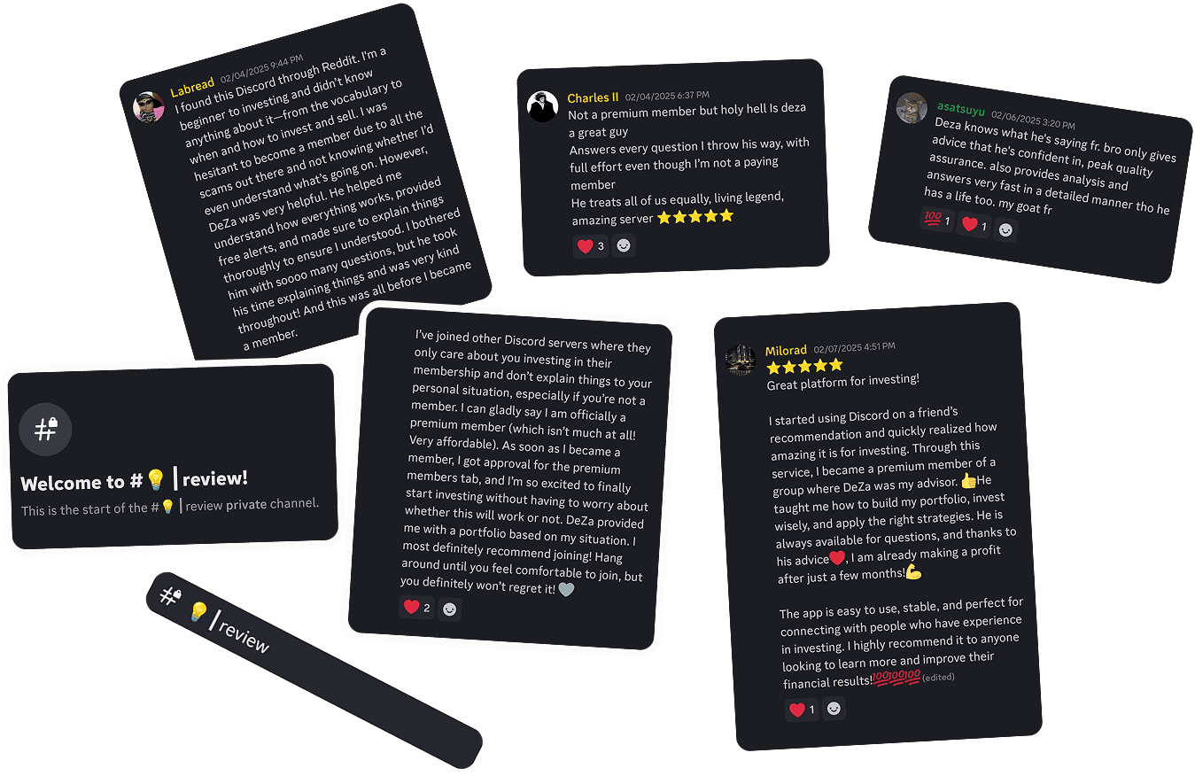 dechart testimonials reviews discord