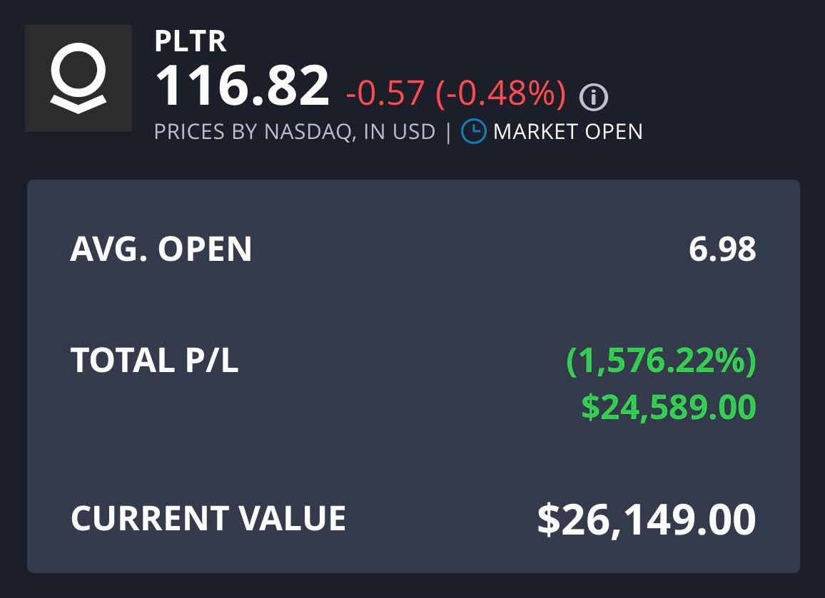 dechart trading pltr